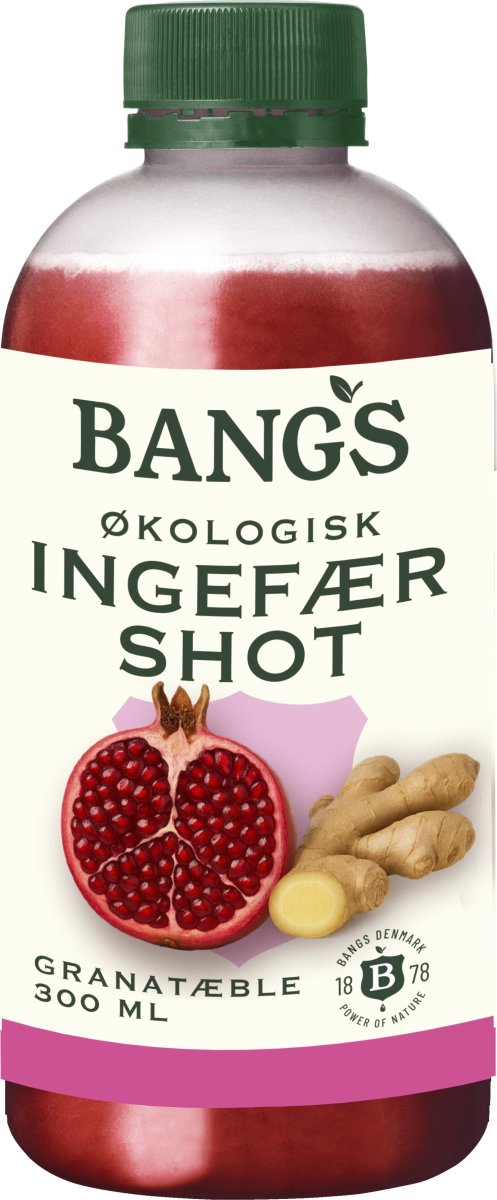 Bangs Økologisk Ingefærshot Granatæble 30 cl