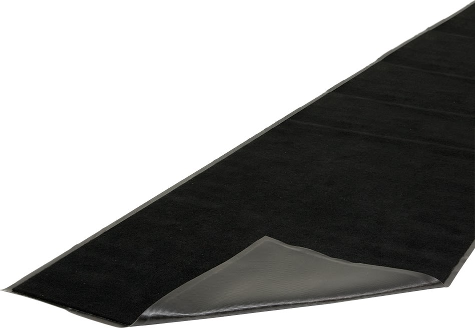 Skridsikker tæppe/måtte, 400x90 cm, sort