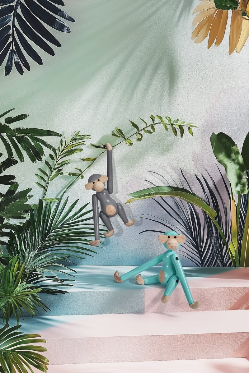 Kay Bojesen Mini-Abe, grå