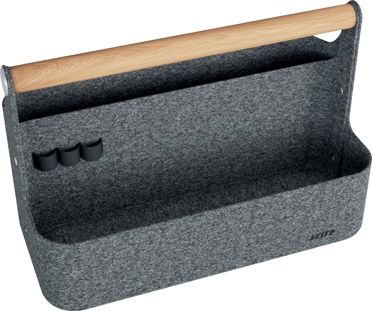 Leitz skrivebordsorganisator | Bærbar | Grå filt