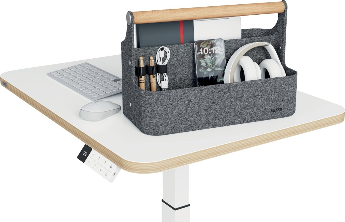 Leitz skrivebordsorganisator | Bærbar | Grå filt