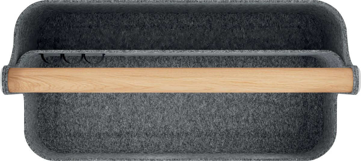 Leitz skrivebordsorganisator | Bærbar | Grå filt