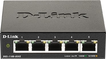 D-LINK Switch, 5-Port, Gigabit, Smart-styret