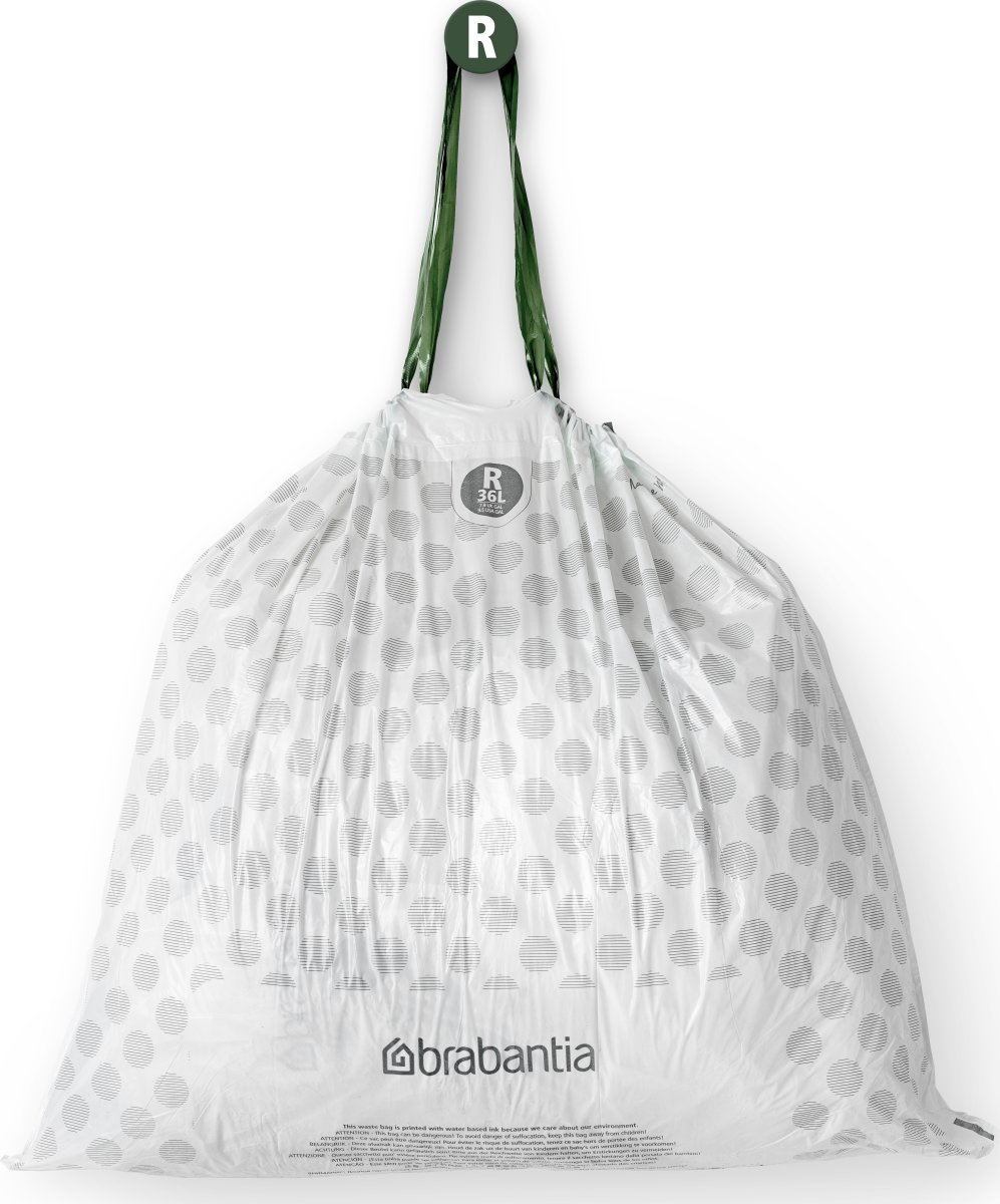 Brabantia Affaldspose R | 36 L | Hvid | 20 stk.