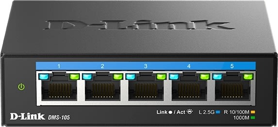 D-LINK Switch, 5-Port, Multi-Gigabit