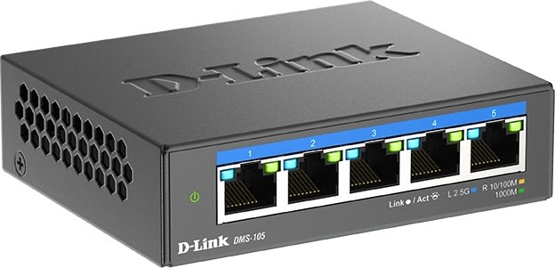 D-LINK Switch, 5-Port, Multi-Gigabit