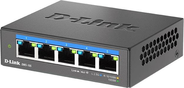 D-LINK Switch, 5-Port, Multi-Gigabit