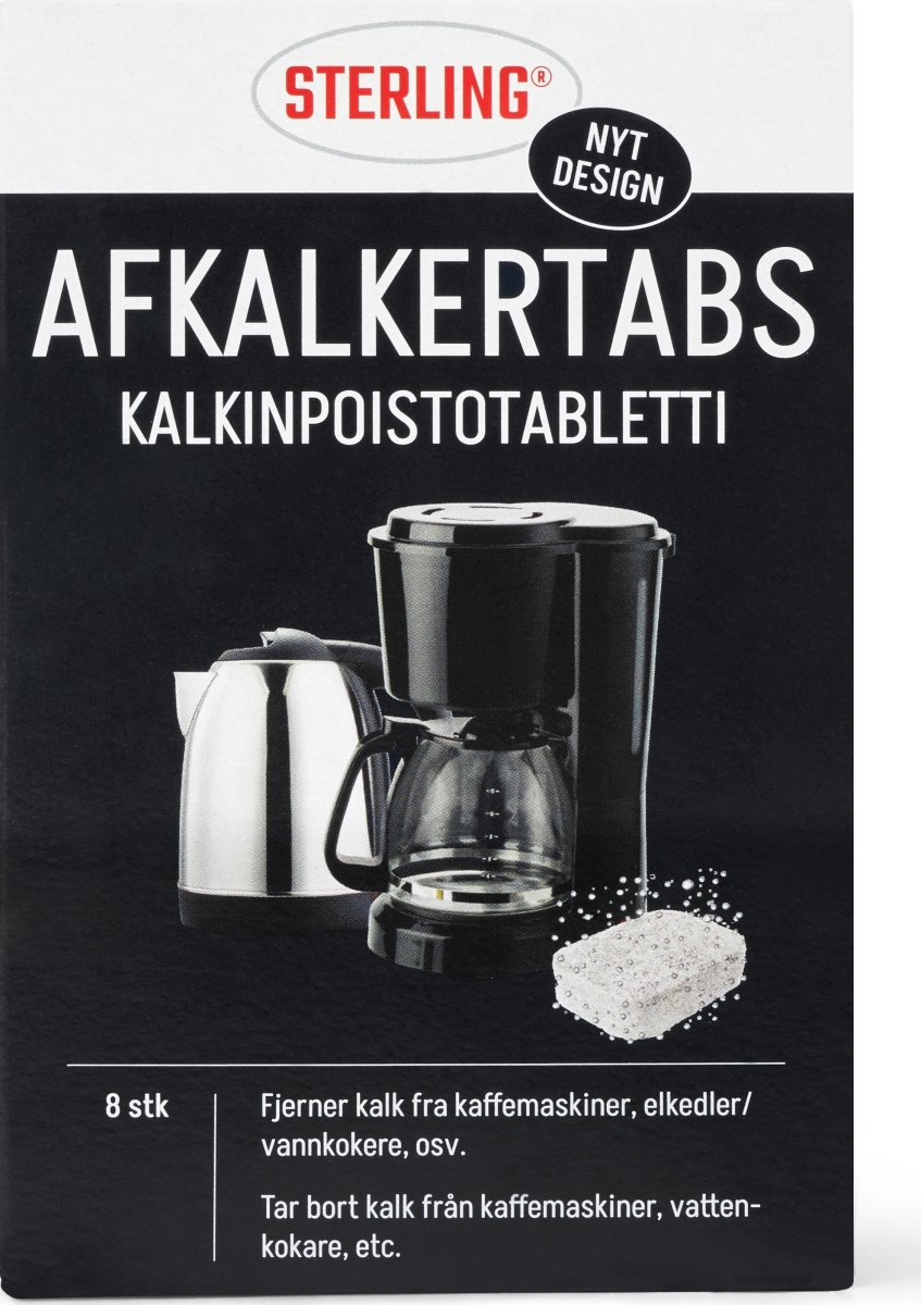 Sterling Afkalkertabs, 8 tabs