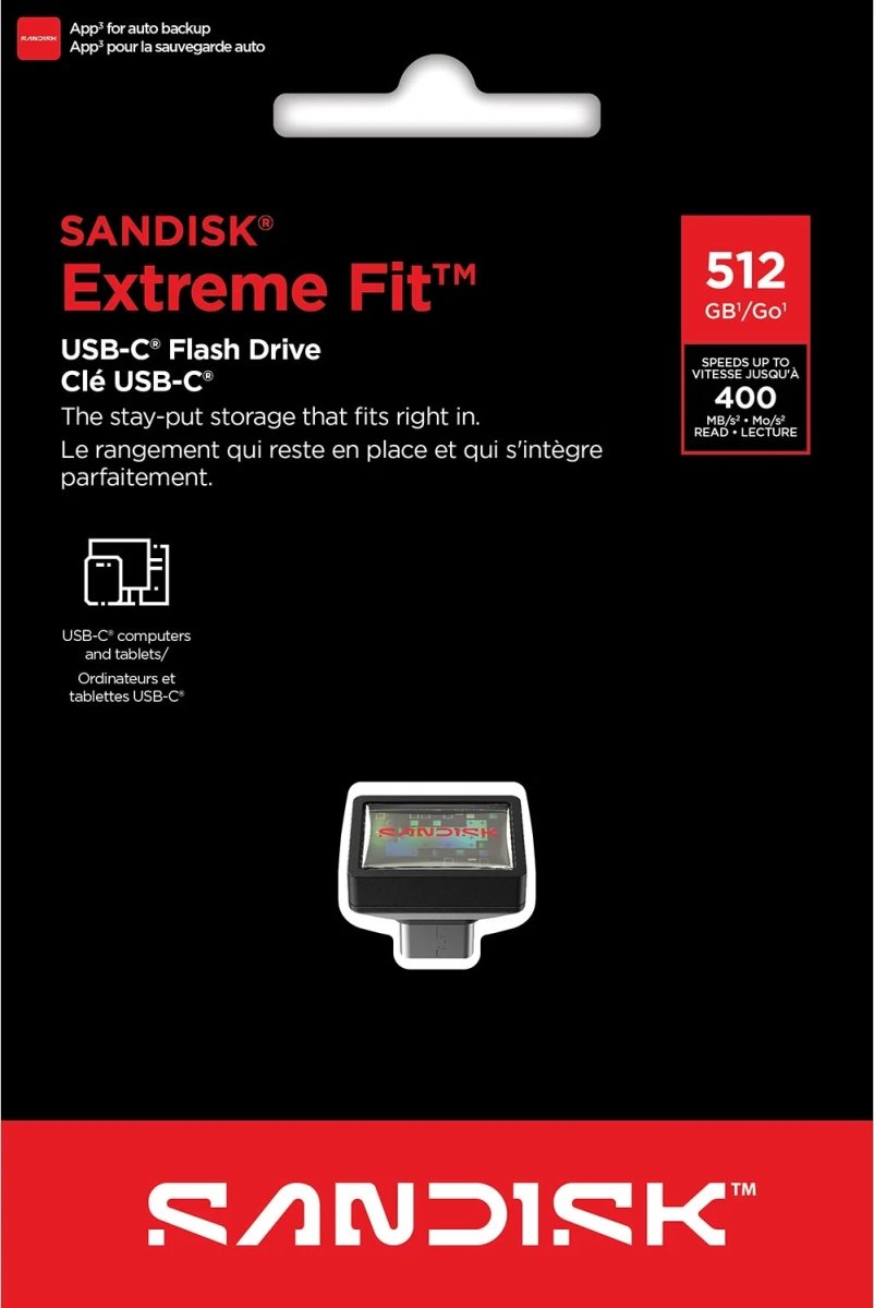 Sandisk USB Drev Extreme Fit 3.2 512GB