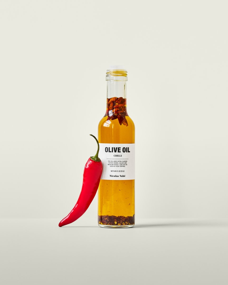 Nicolas Vahé Olivenolie m. Chili, 25 cl