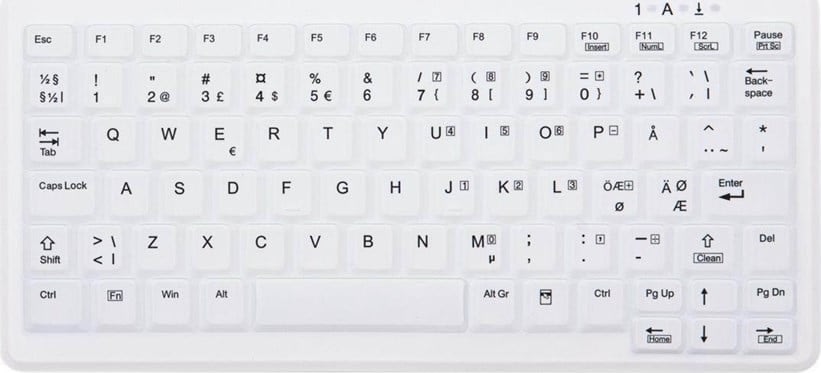 ACTIVE KEY Tastaturcover, Mini, AK-C4110, hvid