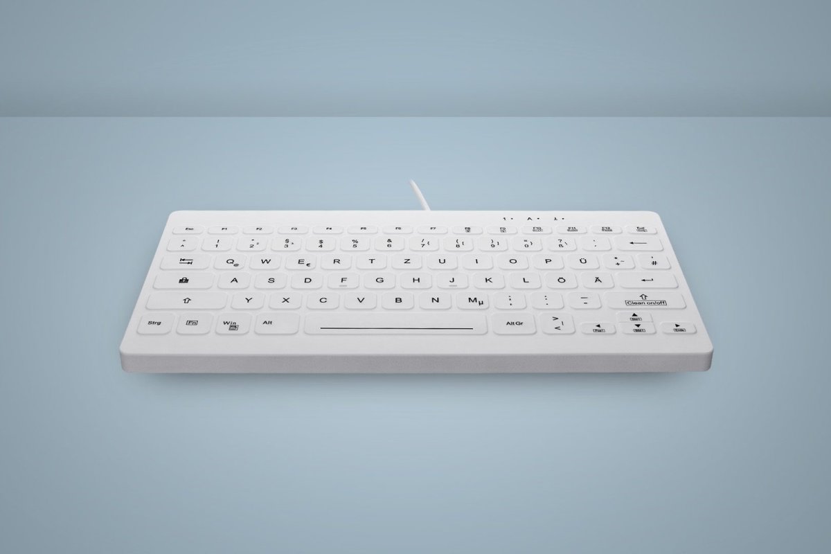 ACTIVE KEY Hygiene Tastatur, sort, smal