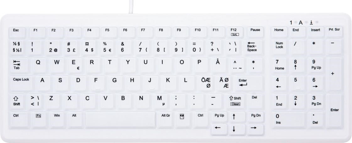 ACTIVE KEY Medical Keyboard, Hvid
