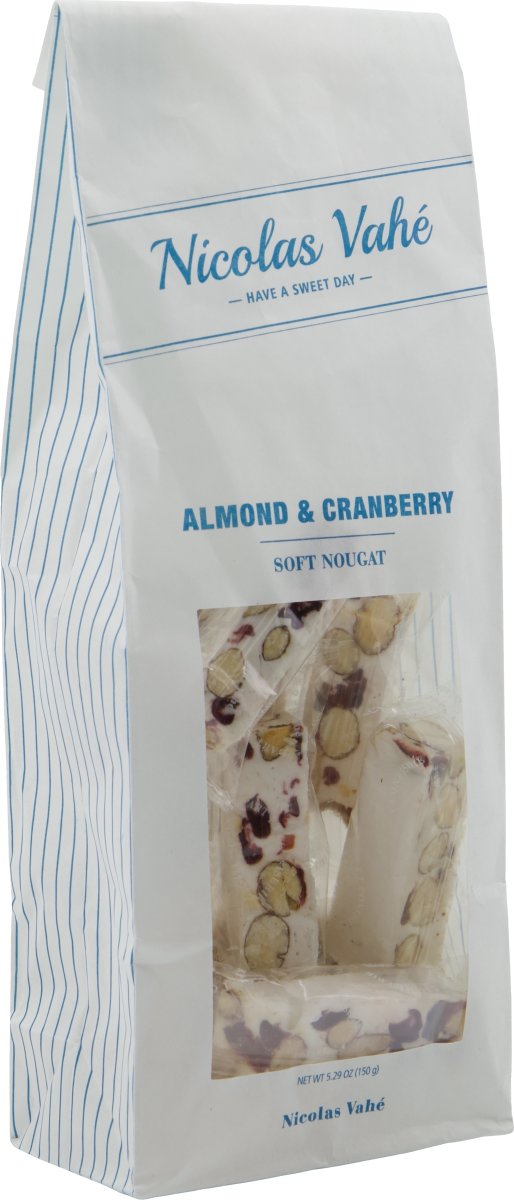 Nicolas Vahé Soft Nougat m. mandel & tranebær 150g