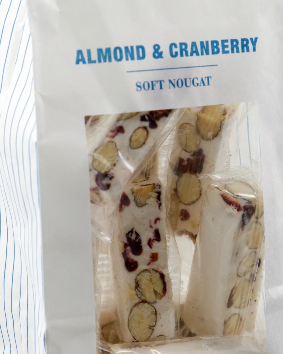 Nicolas Vahé Soft Nougat m. mandel & tranebær 150g