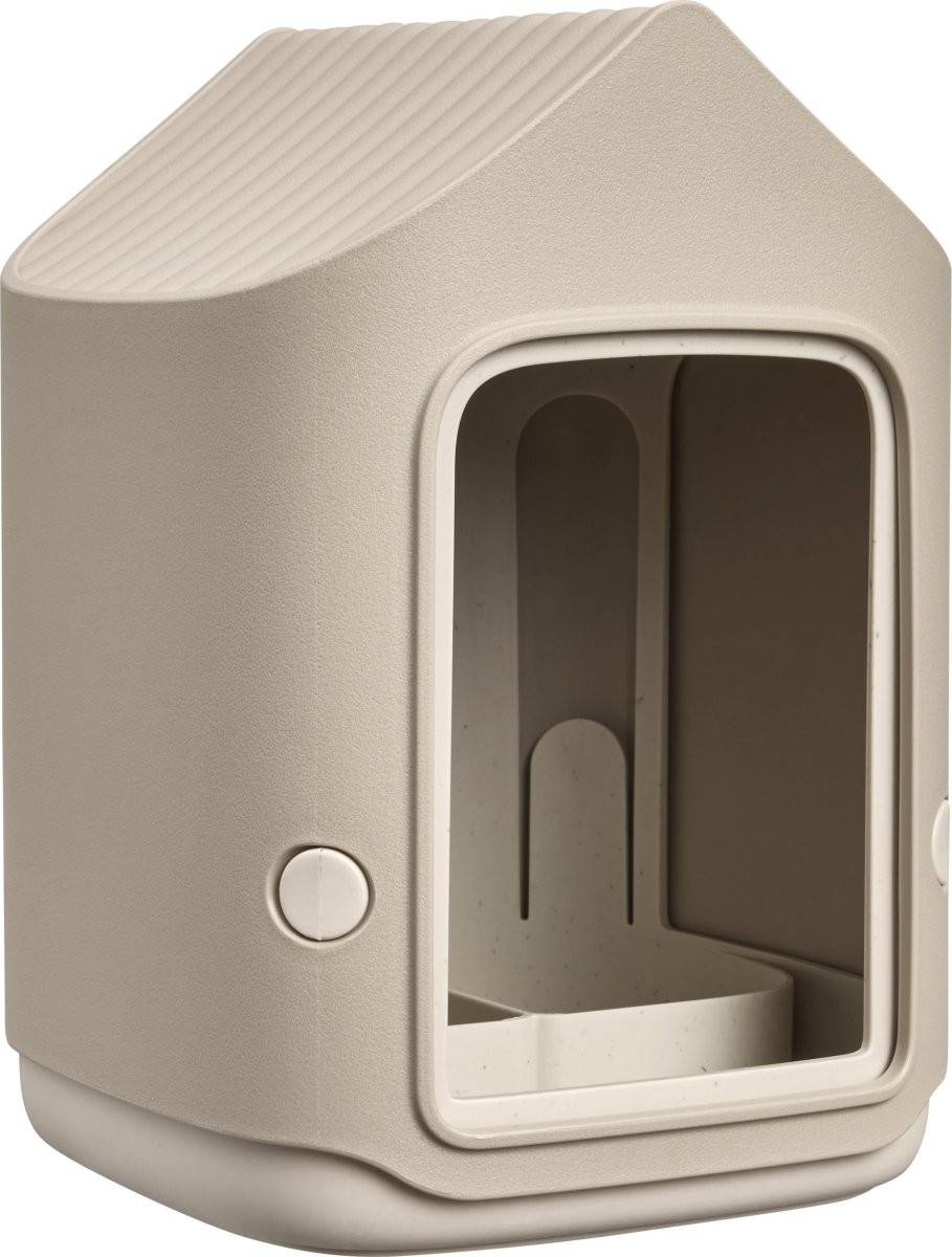 Elho Cosy Fuglefoderhus, 18 cm, mushroom beige