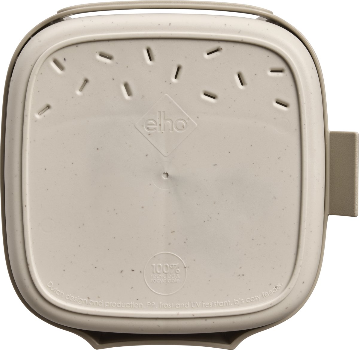 Elho Cosy Fuglefoderhus, 18 cm, mushroom beige