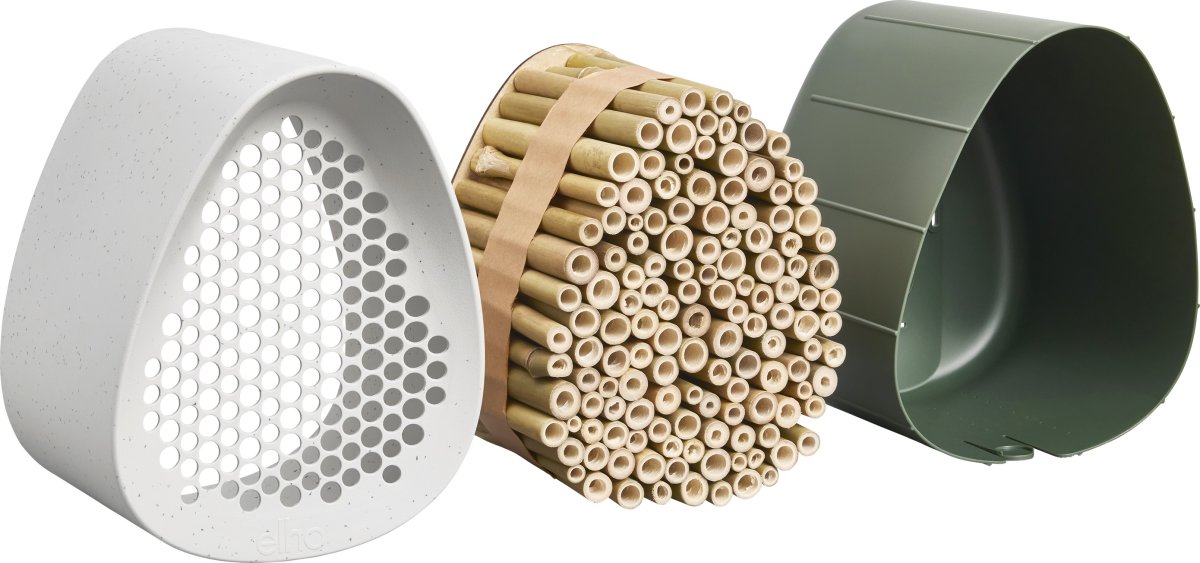 Elho Essential Insekthotel, 18 cm, fibrous grey