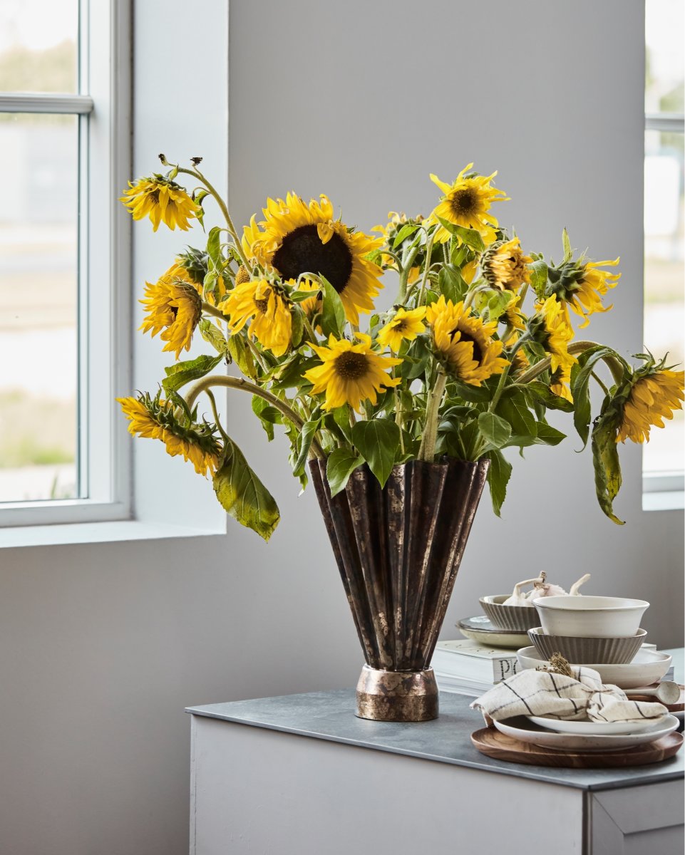 House Doctor Flood Vase H33 cm, antik brun