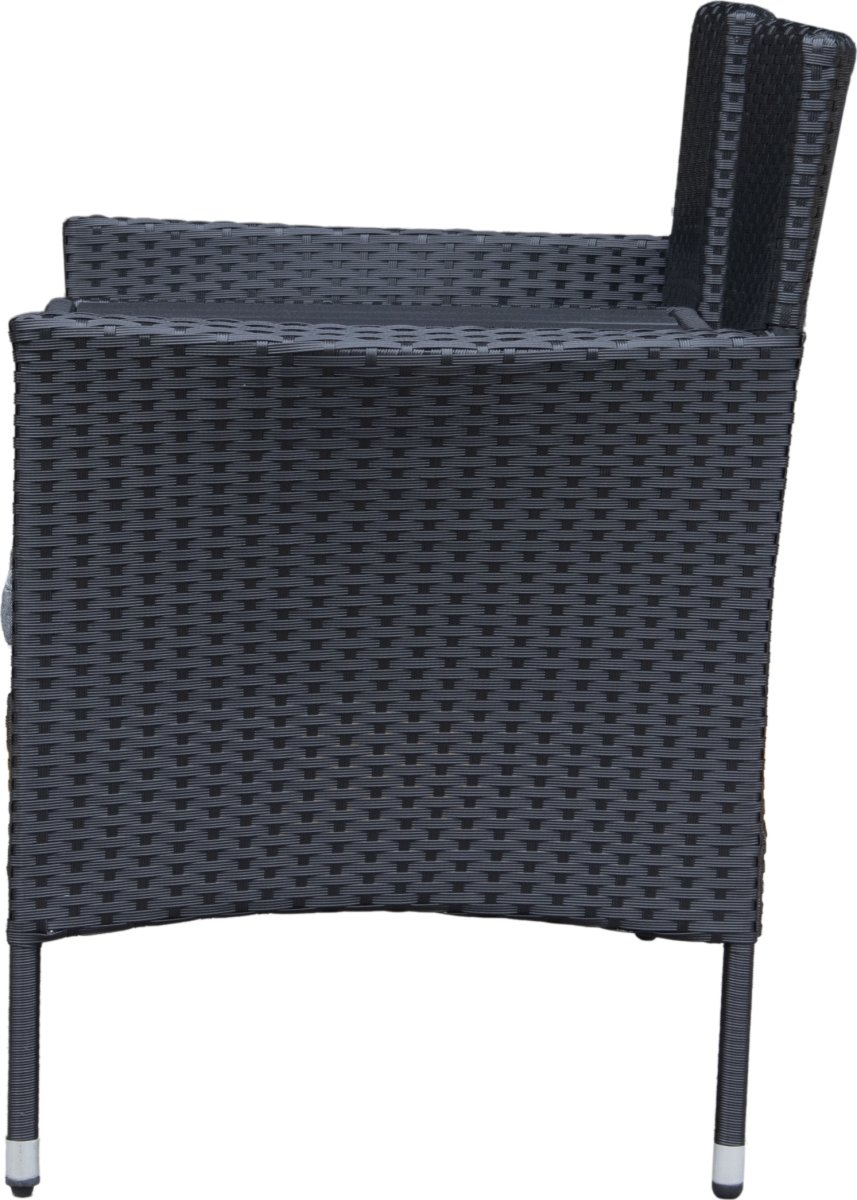 OUTDOOR havesofa 2-pers. med bord, sort