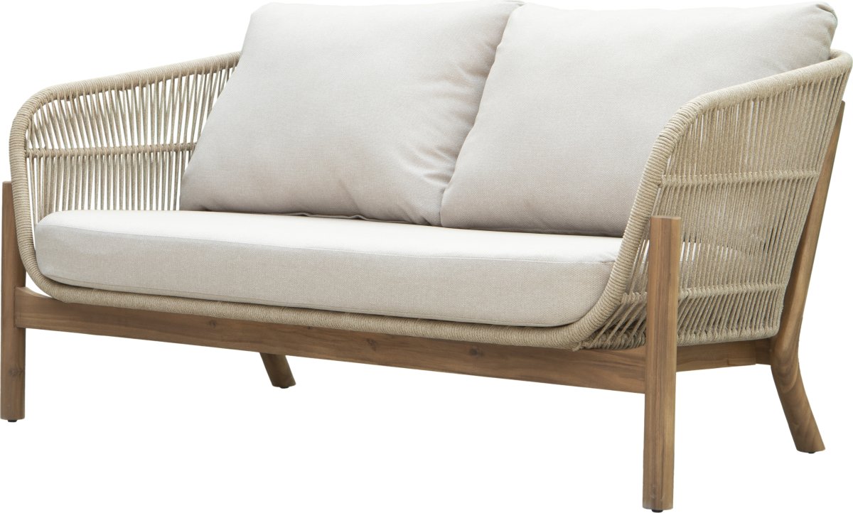 Bali Loungesæt 4 pers. med hynder, akacietræ/natur
