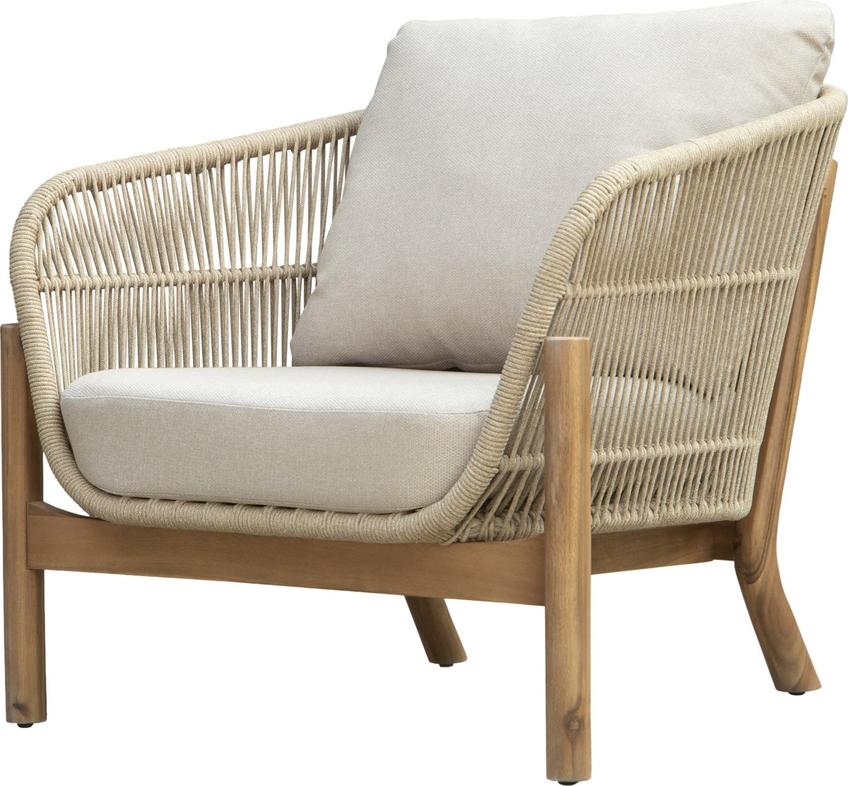 Bali Loungesæt 4 pers. med hynder, akacietræ/natur