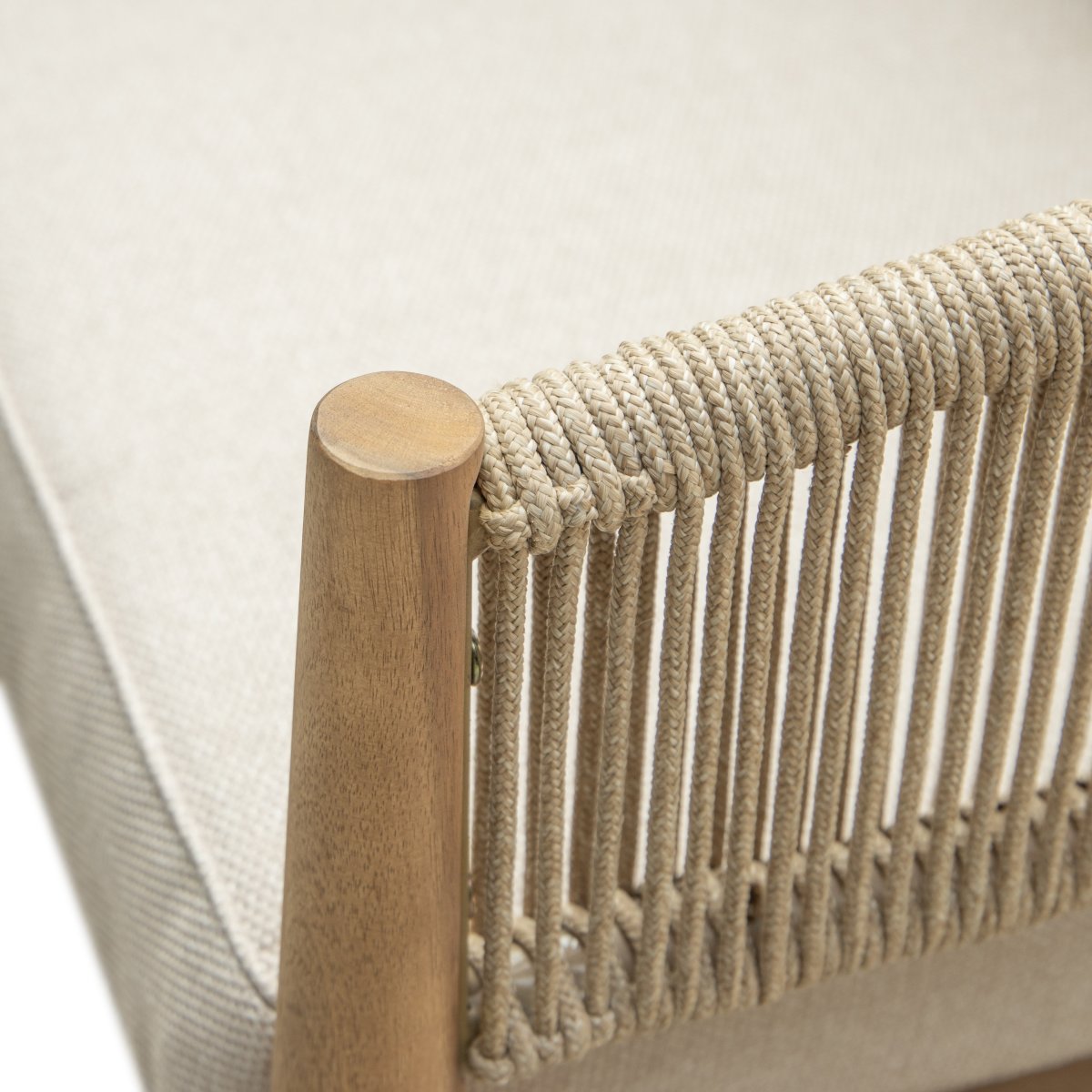 Fiji Loungesæt 4 pers. med hynder, akacietræ/natur