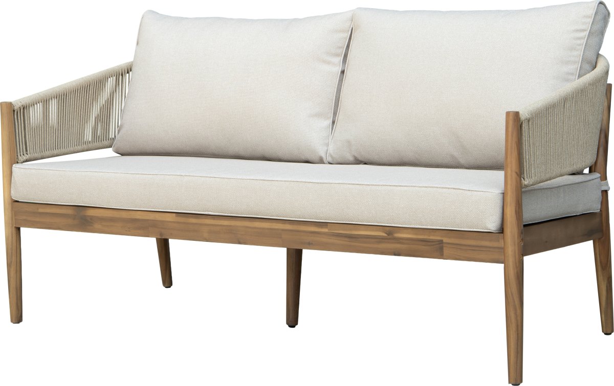 Fiji Loungesæt 4 pers. med hynder, akacietræ/natur