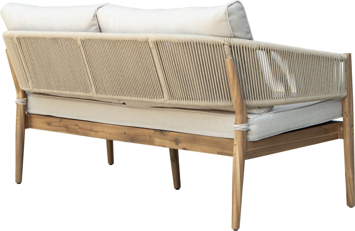 Fiji Loungesæt 4 pers. med hynder, akacietræ/natur