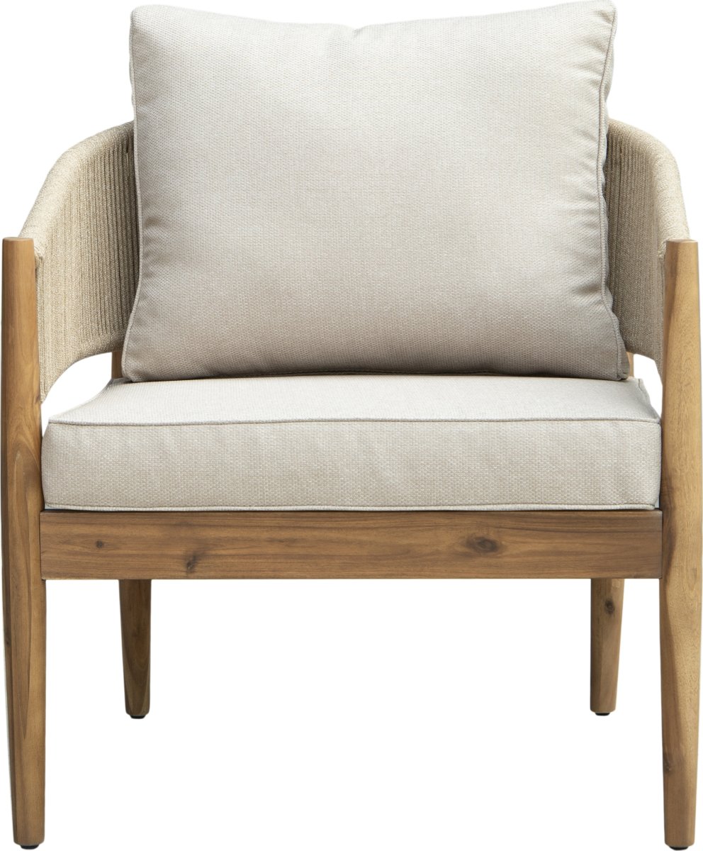 Fiji Loungesæt 4 pers. med hynder, akacietræ/natur