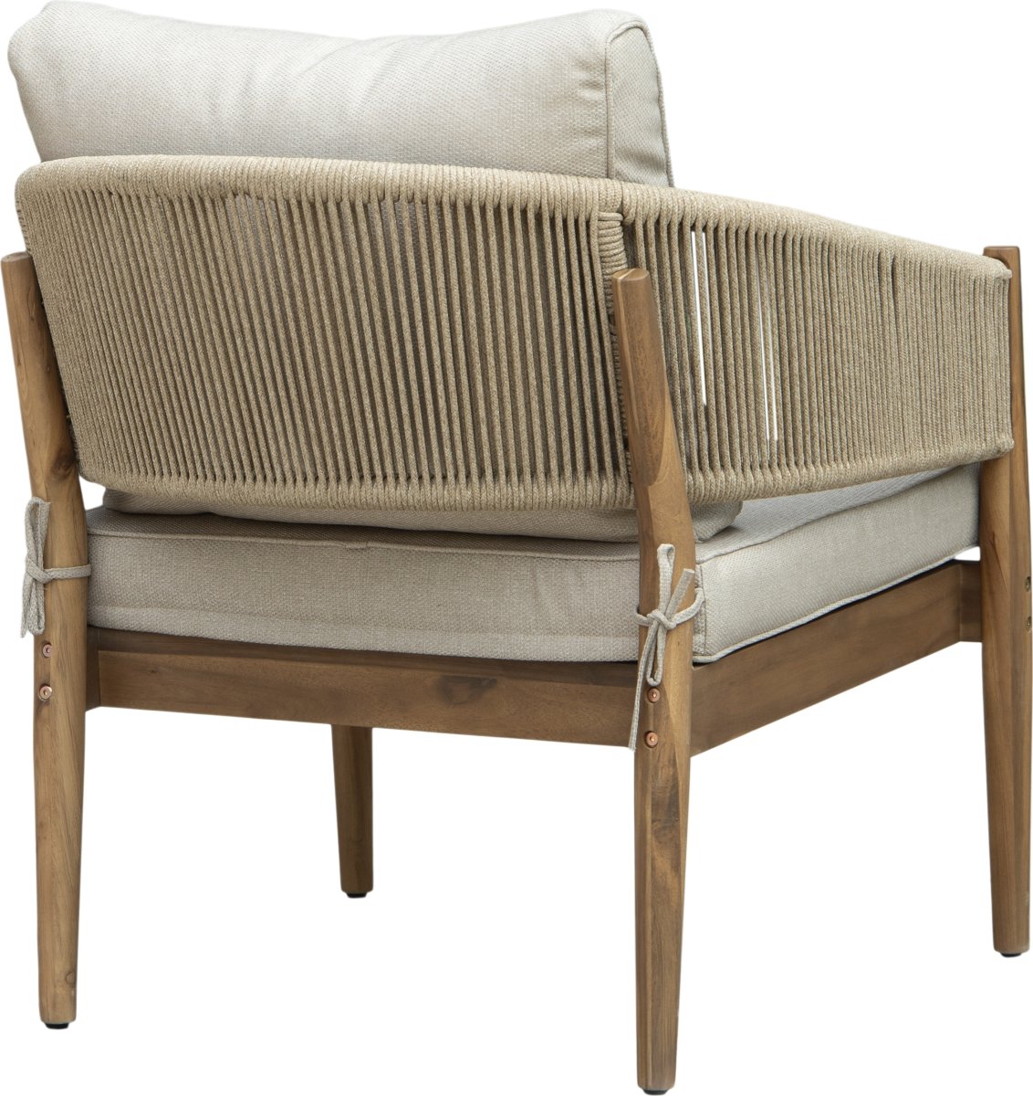 Fiji Loungesæt 4 pers. med hynder, akacietræ/natur