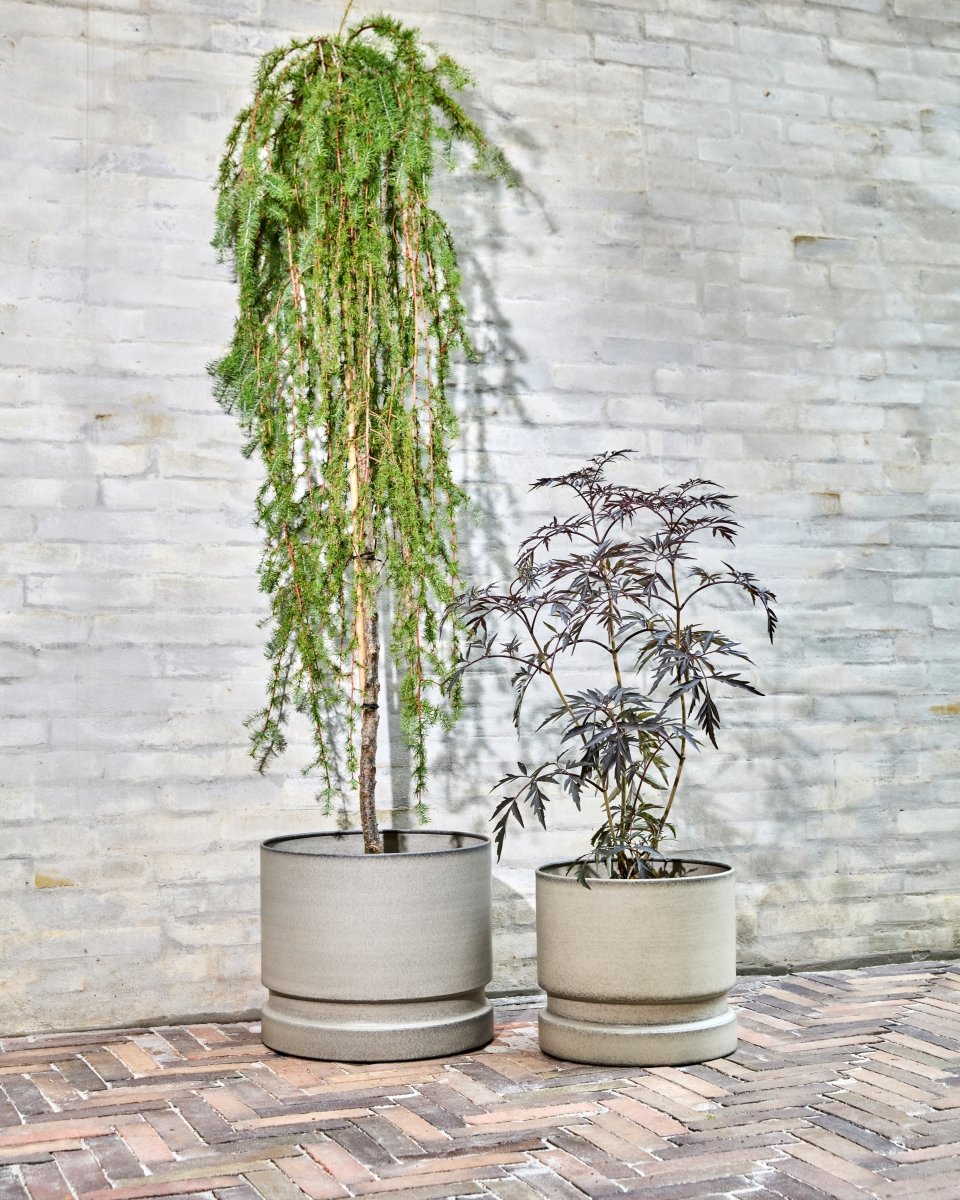 House Doctor Pepple Urtepotter, sand, 2 stk