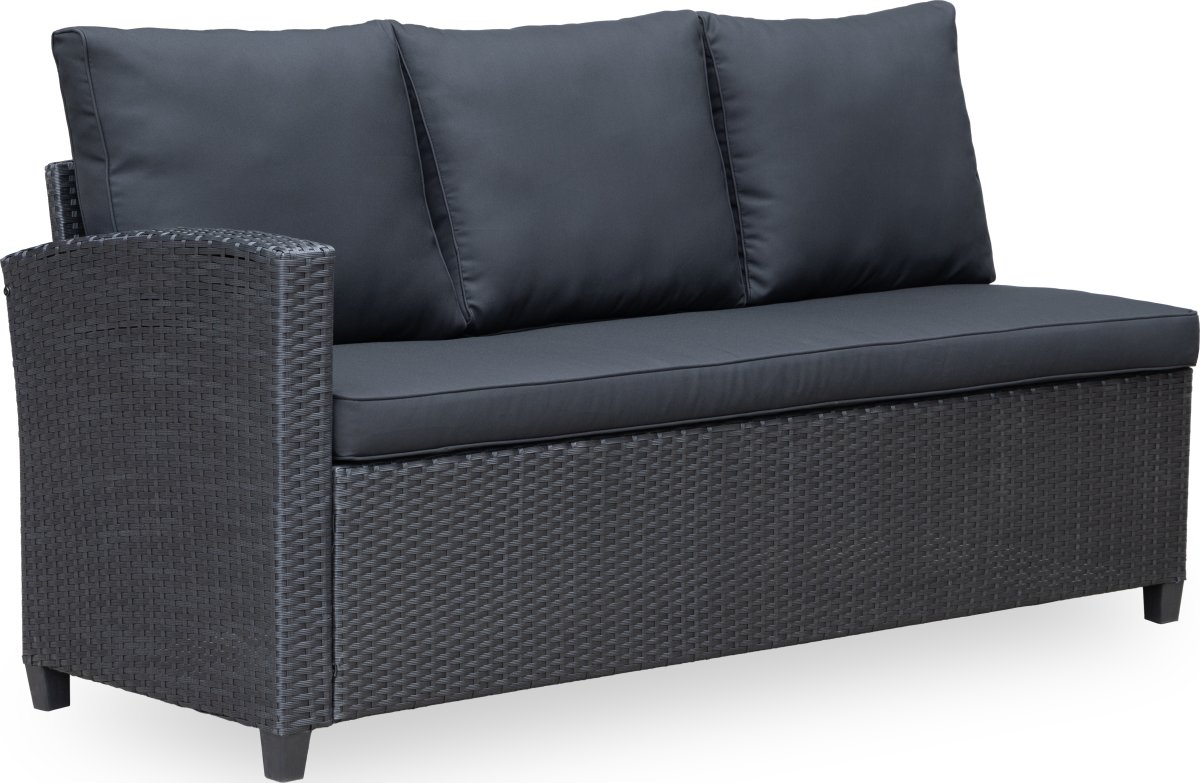 OUTDOOR hjørnesofa / loungesæt, Sort
