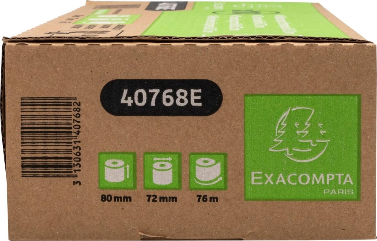 Clairefontaine Termorulle, kasseapp, 80x72mm, 10rl