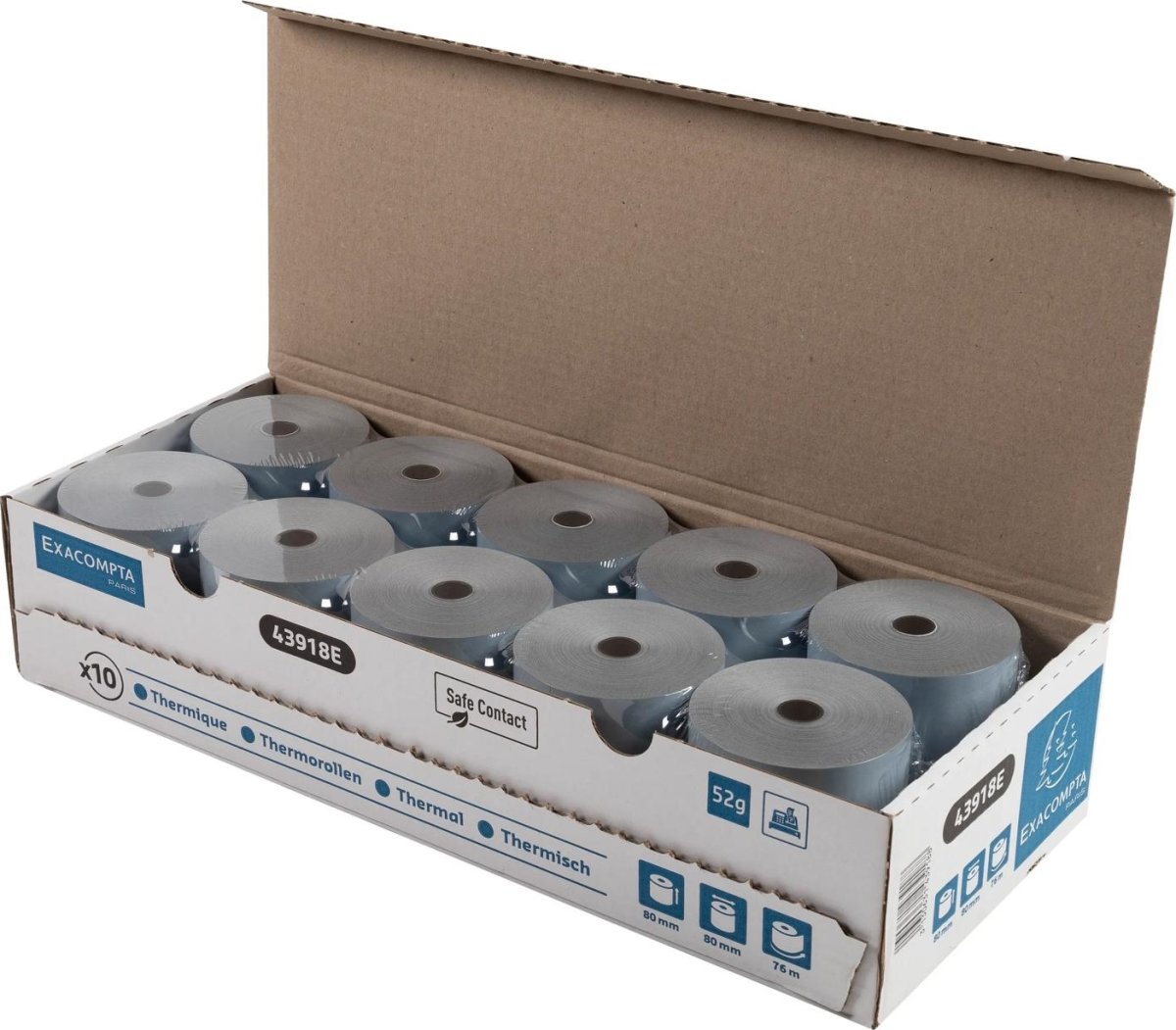 Clairefontaine Termorulle, kasseapp, 80x80mm, 10rl