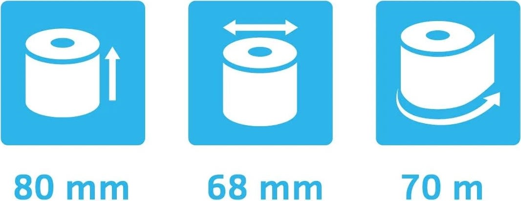 Clairefontaine Termorulle, kasseapp, 80x68mm, 10rl