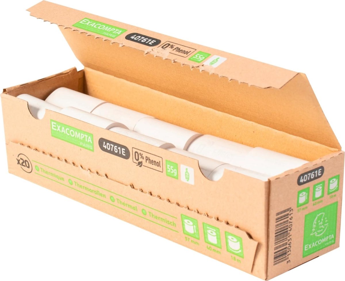 Clairefontaine Termorulle, kreditk., 57x40mm, 20rl