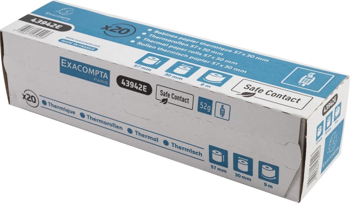 Clairefontaine Termorulle, kreditk., 57x30mm, 20rl