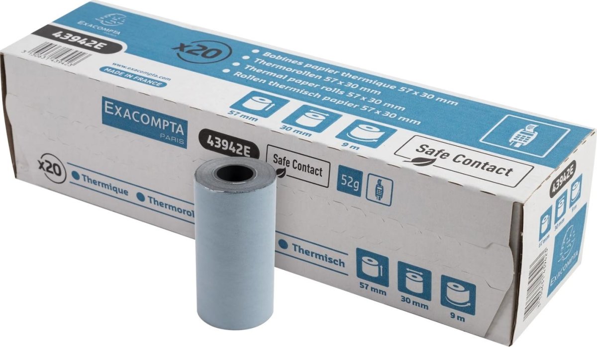 Clairefontaine Termorulle, kreditk., 57x30mm, 20rl