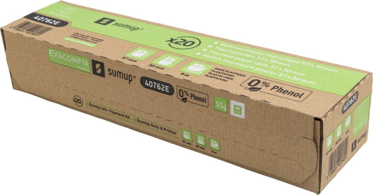 Clairefontaine Termorulle, SumUp, 57x30mm, 20rl