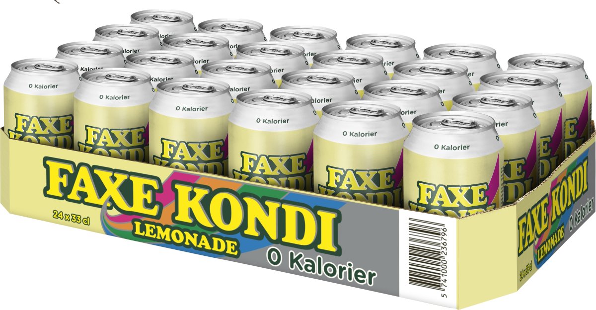 Faxe Kondi Lemonade 0 kalorier 33 cl