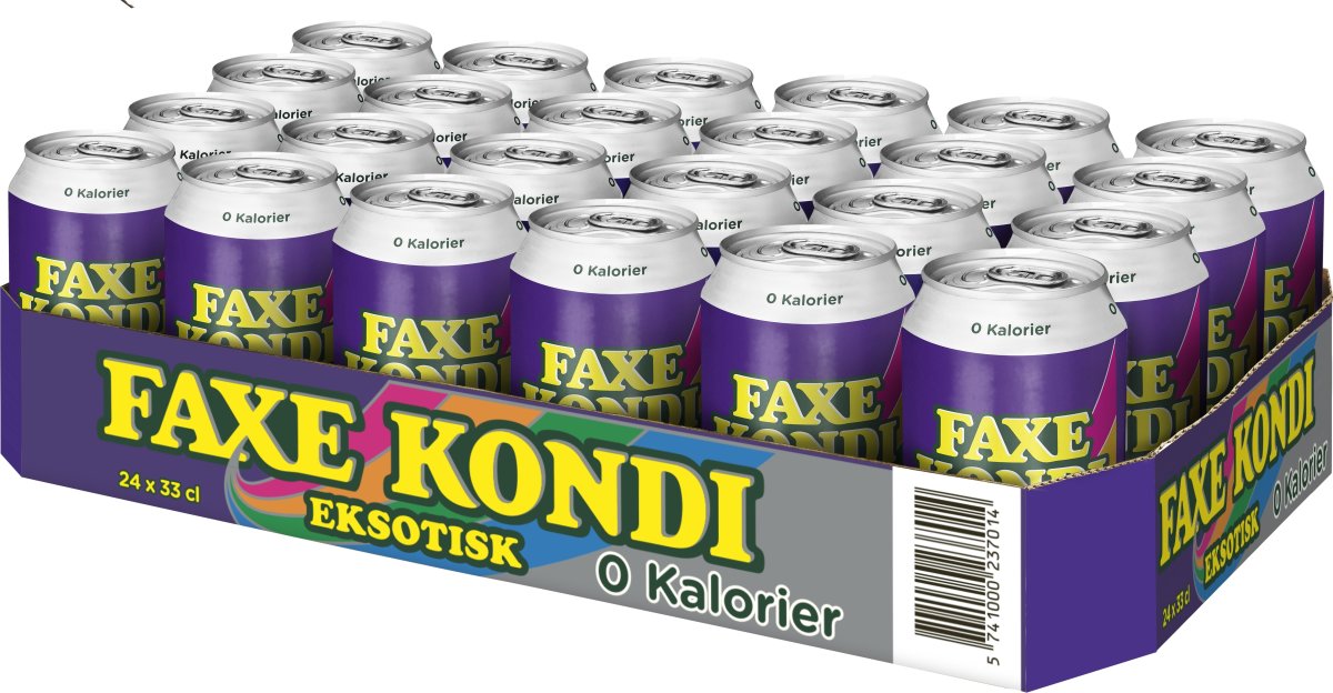 Faxe Kondi Eksotisk 0 kalorier 33 cl