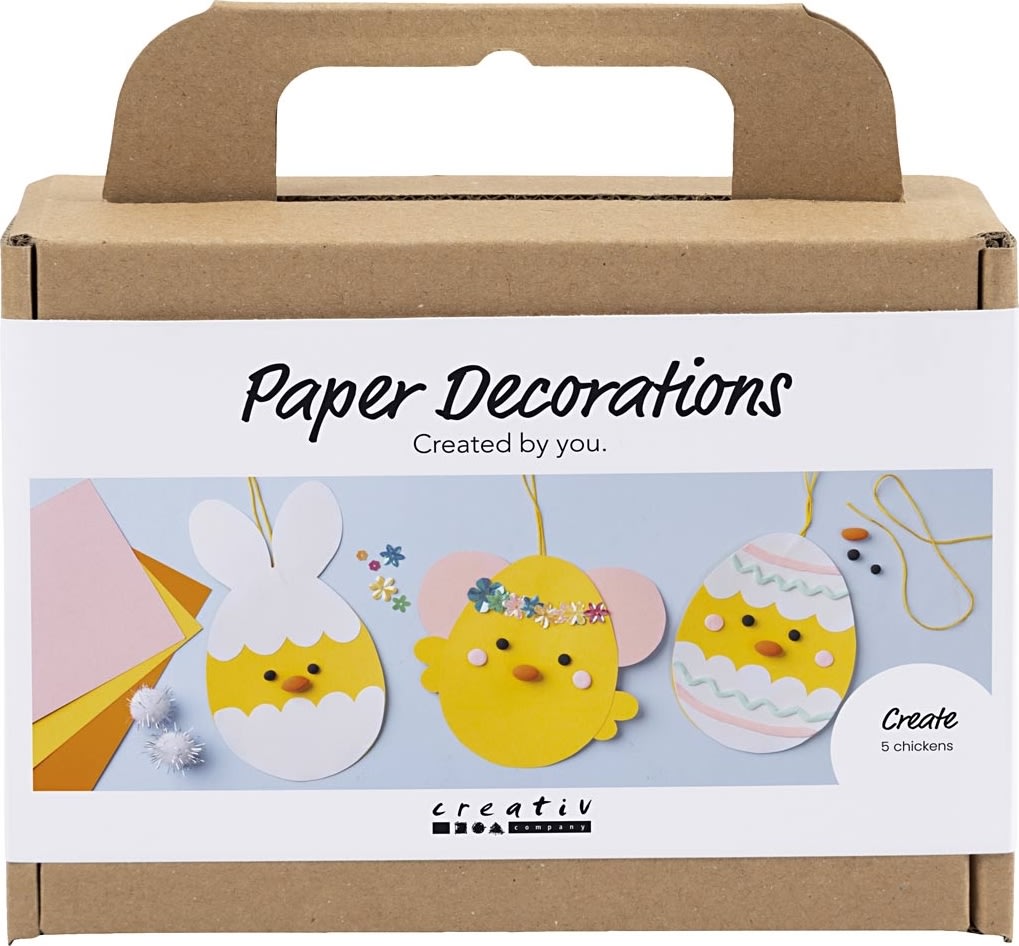 Mini DIY Kit Papirpynt | Kyllinger