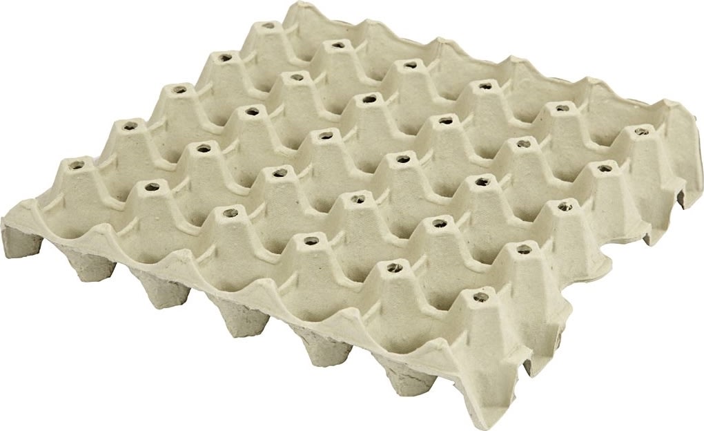 Æggebakker | H: 4 cm, str. 29x29 cm | 20 stk.