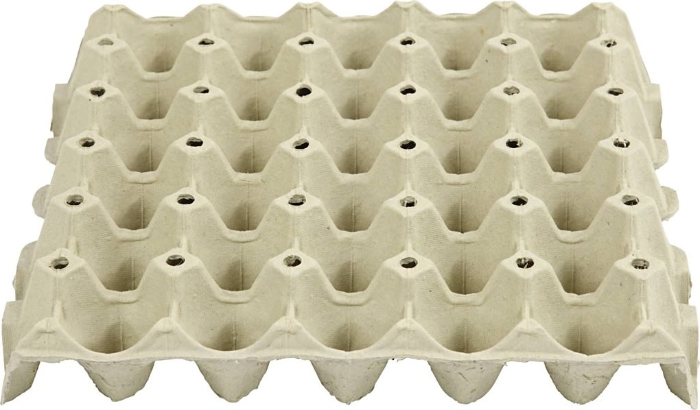 Æggebakker | H: 4 cm, str. 29x29 cm | 20 stk.
