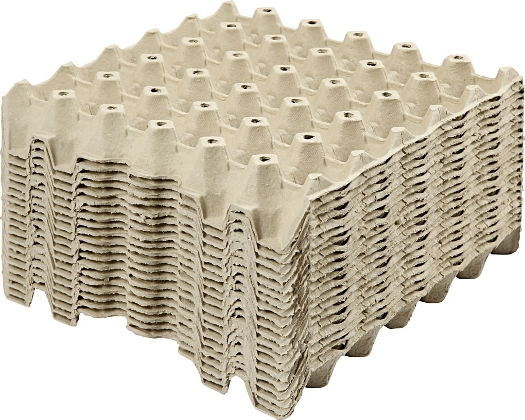 Æggebakker | H: 4 cm, str. 29x29 cm | 20 stk.