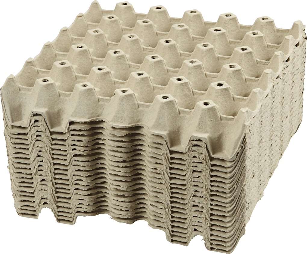 Æggebakker | H: 4 cm, str. 29x29 cm | 20 stk.