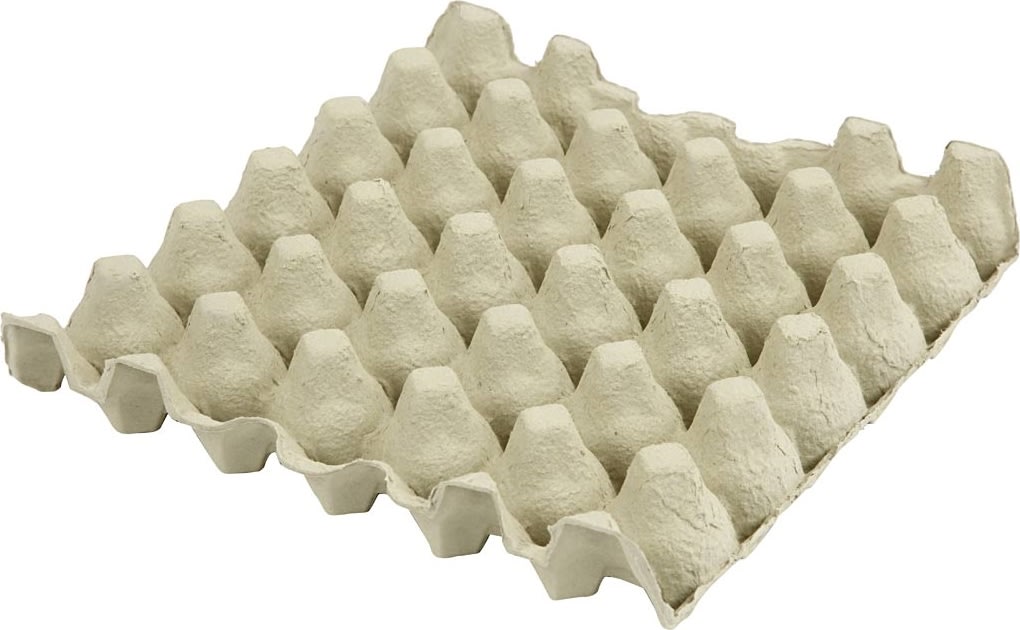 Æggebakker | H: 4 cm, str. 29x29 cm | 20 stk.