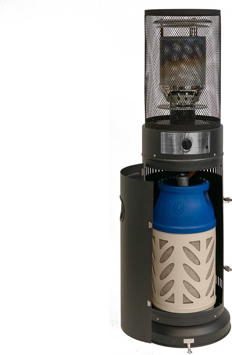 Terrassevarmer Glow, 135 cm, Mat sort