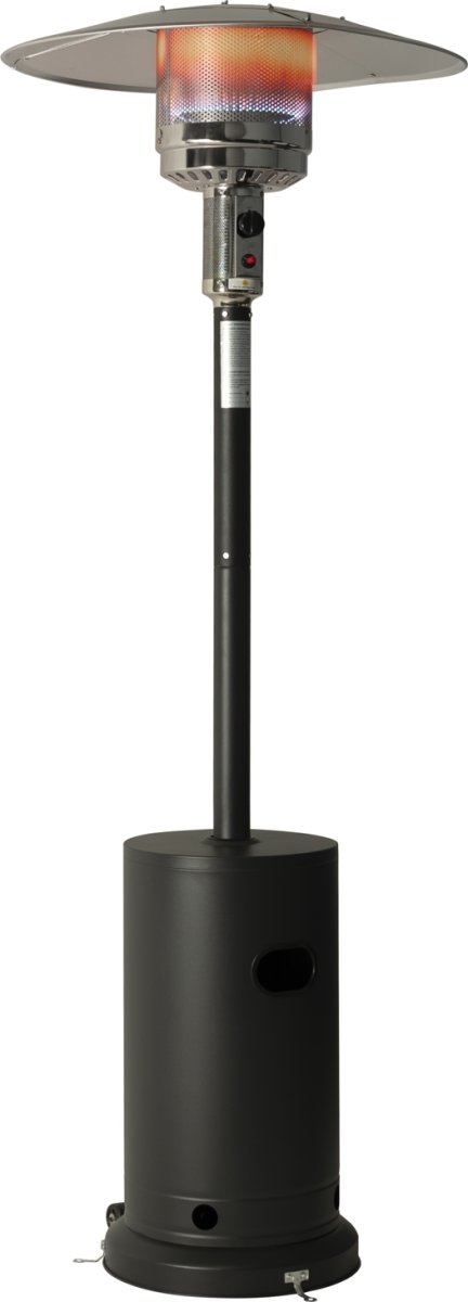 Terrassevarmer Lux, 221 cm, Mat sort